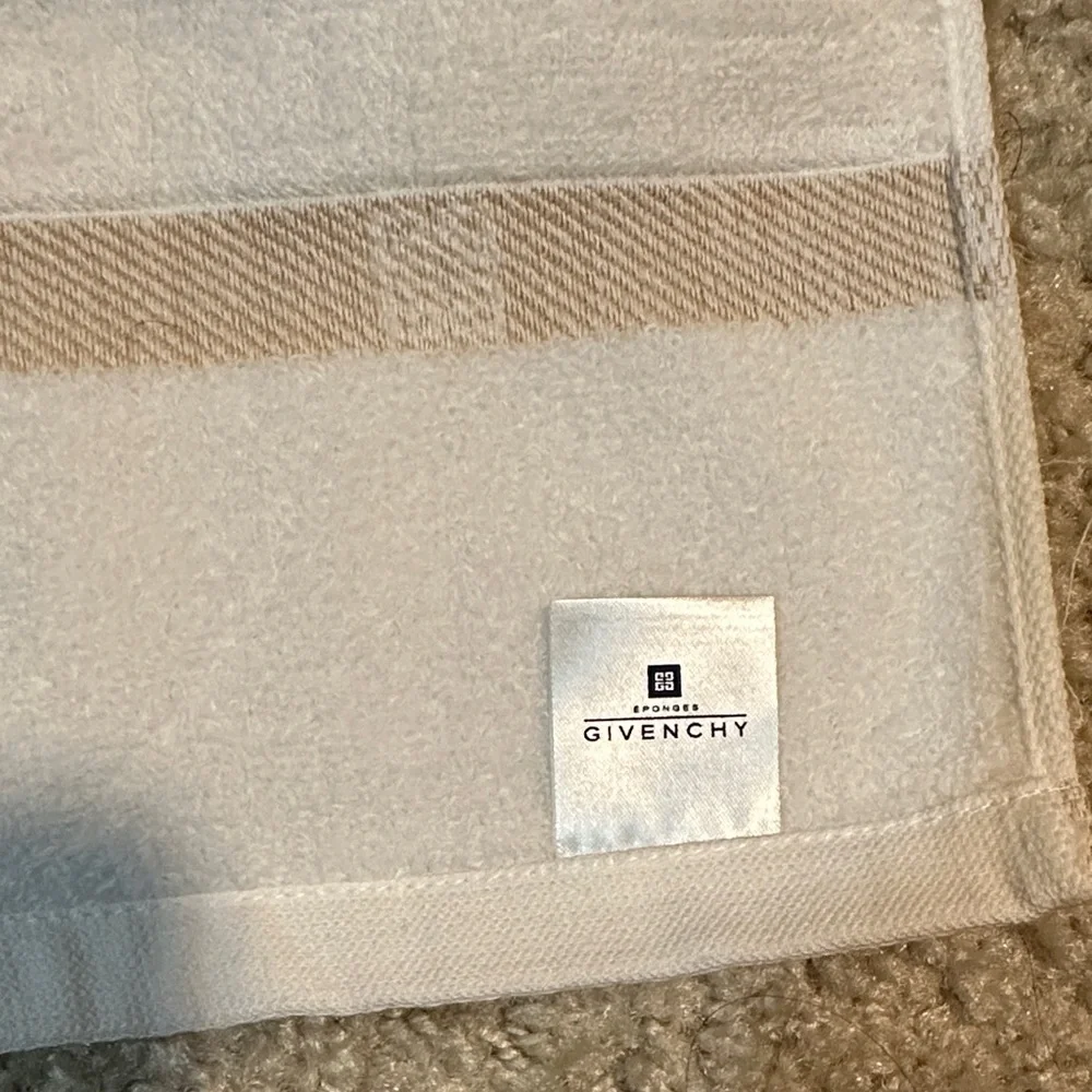 Givenchy White and Gold Hand Towel